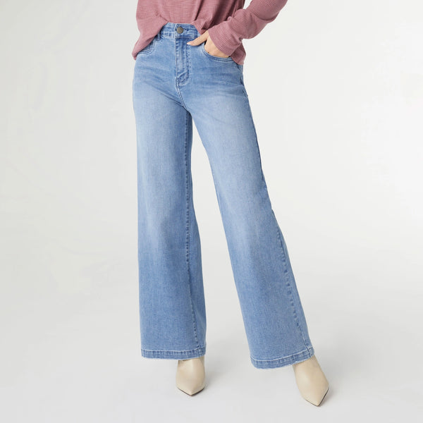 Coco & Carmen Everstretch Wide Leg Jeans Denim Wash