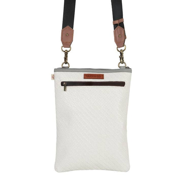 Leather Recyled Crossbody Cross body Purse w Front Cellphone Pocket