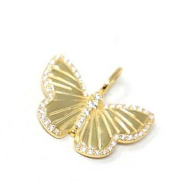 14K Gold Butterfly Charm for Necklace or Bracelet