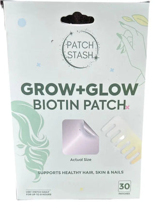 Grow and Glow Biotin Patch Supports Healthy Hair Skin Nails