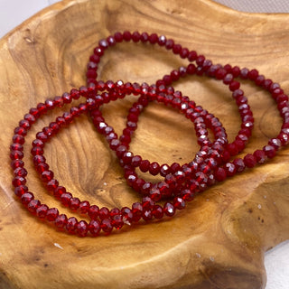 Stacking Stones Blue Red Bracelet