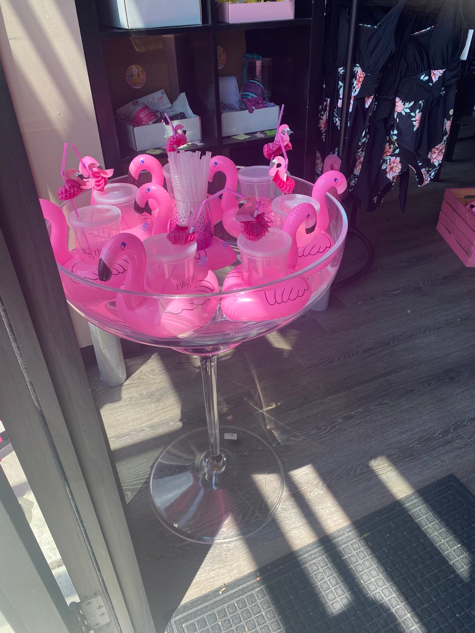 Flamingo Floatie Drink Coozie