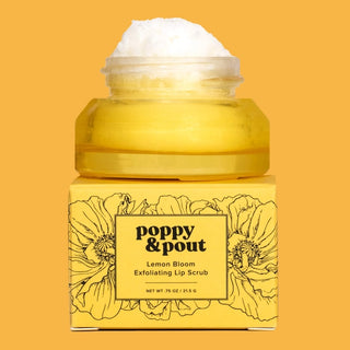 Poppy & Pout Exfoliating Lip Scrub Lemon Bloom