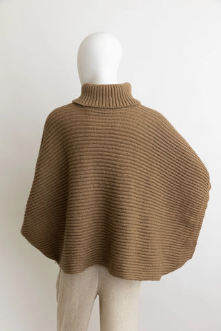 Textured Mocha Statement Sweater