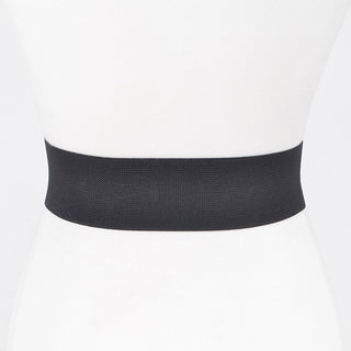Plus Size Silver Rhinestone Stretch Belt
