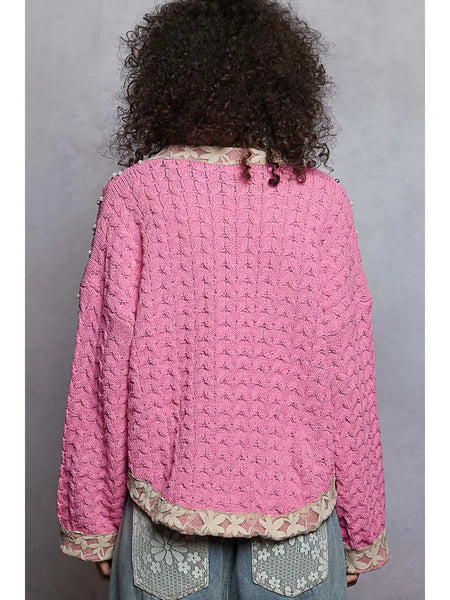 Open Front Chenille Sweater