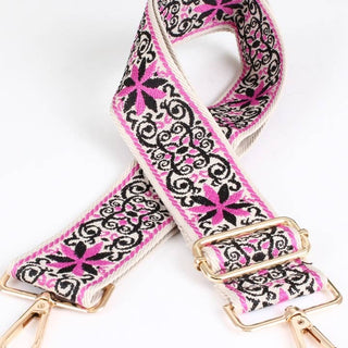 Pink Interchangeable Purse Guitar Strap
