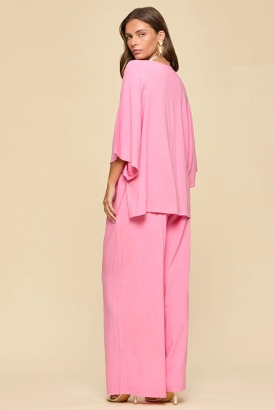 Pull On Pleated Front Linen Pants
