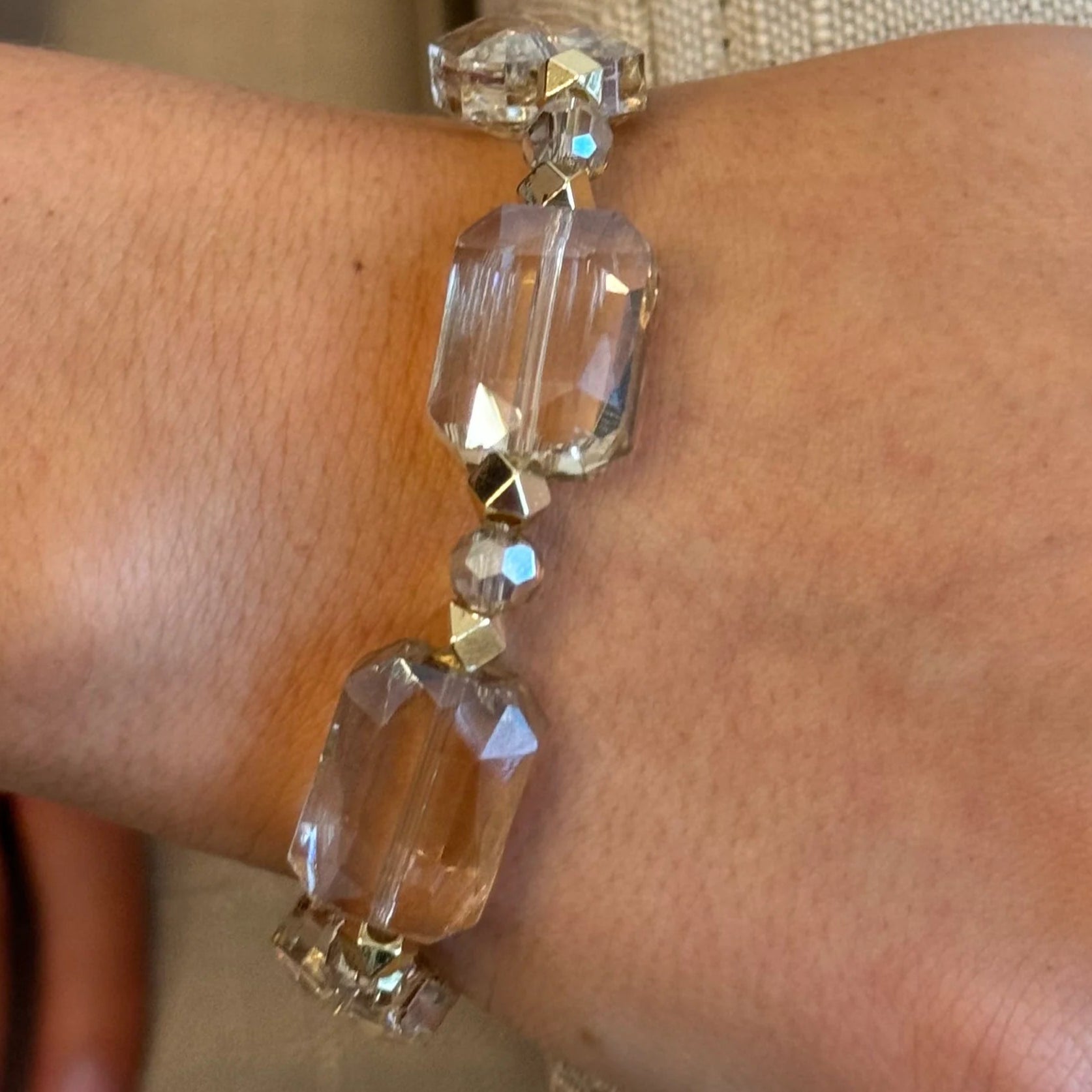 Custom Crystal Stretch Bracelet
