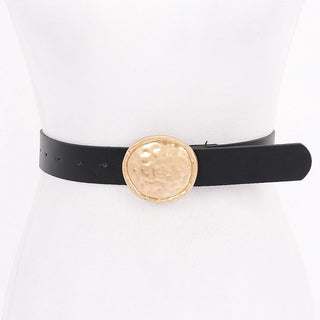 Hammered Gold Disc Belt