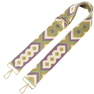 Sage Purple Boho Interchangeable Purse Guitar Strap