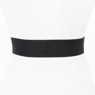 Hammered Silver Disc Stretch Belt