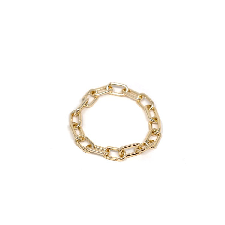 14K Gold Plated Brass Charm Bracelet