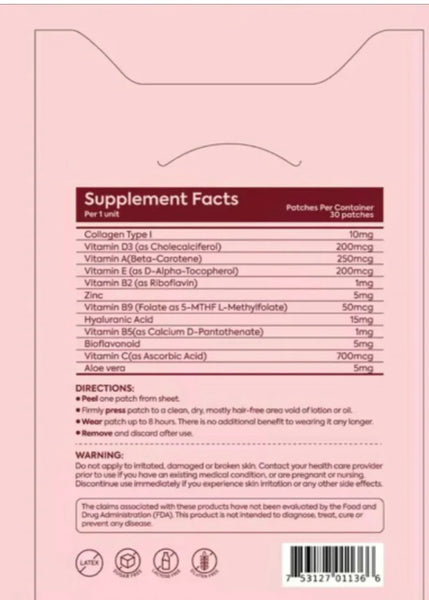 Youthful Glow Collagen Hyaluronic Acid Skin Patches