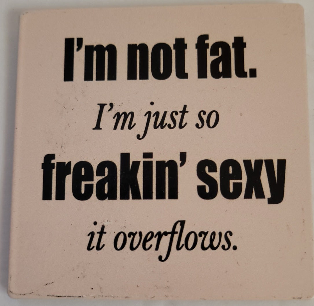 I'm Not Fat I'm So Freakin' Sexy Refrigerator Magnet