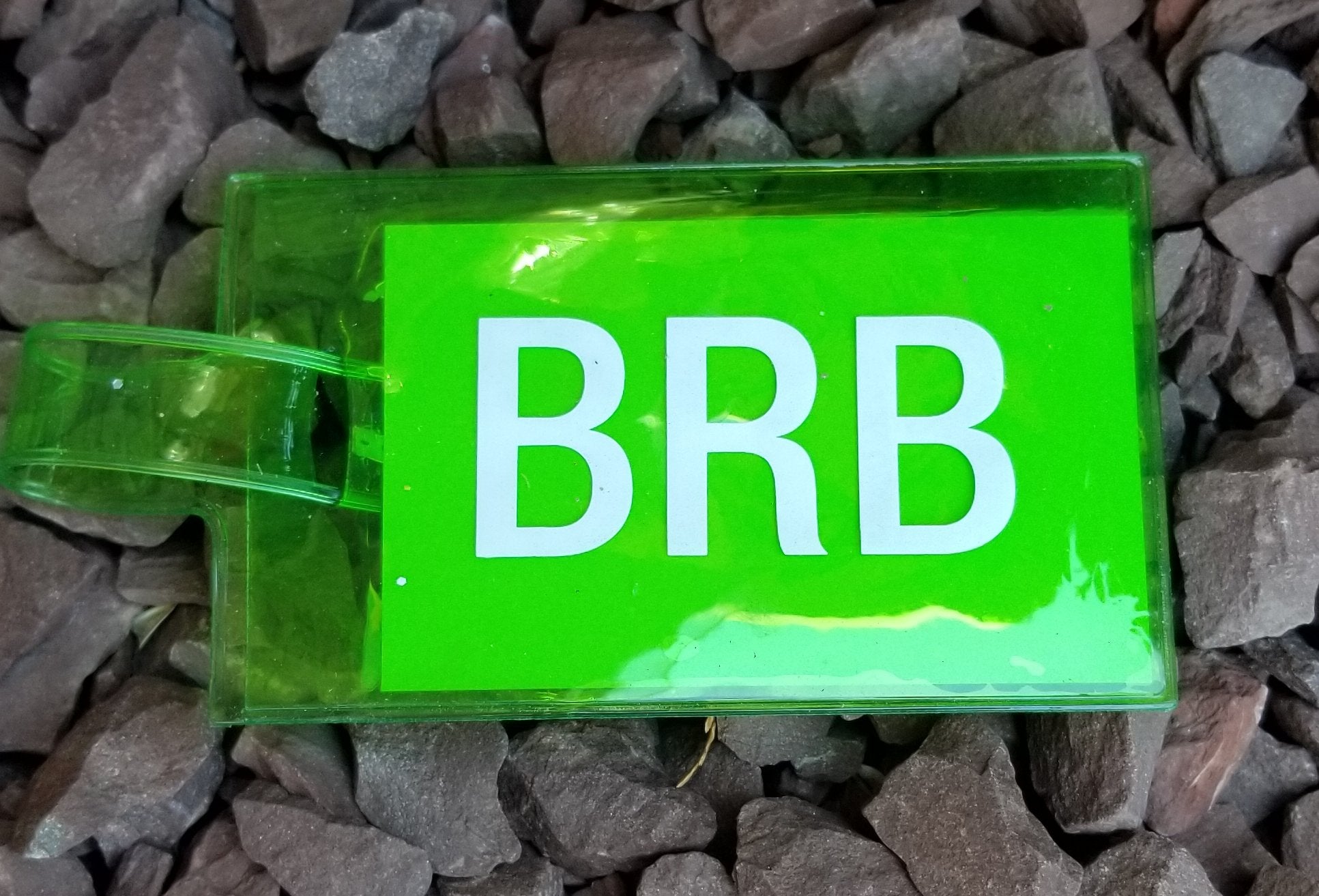 BRB Green Luggage Tag