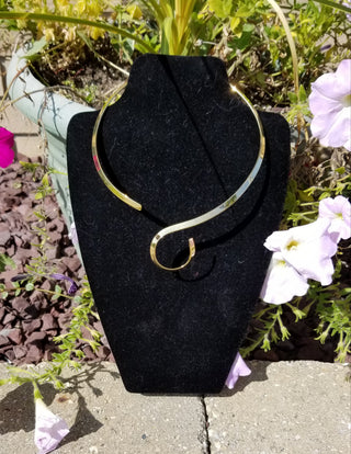 Gold Tone Choker Necklace