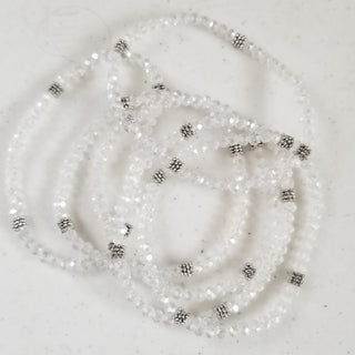 Stacking Stones Single Crystal Bracelet Clear