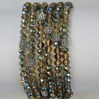 Stacking Stones Single AB Crystal Bracelet Hazel