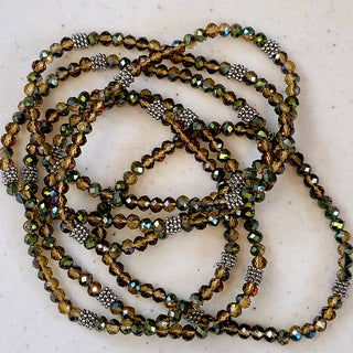 Stacking Stones Single AB Crystal Bracelet Hazel
