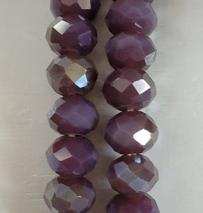 Purple Small Crystal Stretch Bracelet