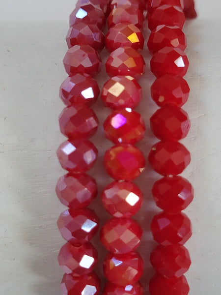 Red Small Crystal Stretch Bracelet