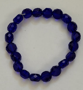 Blue Beaded Stretch Bracelet
