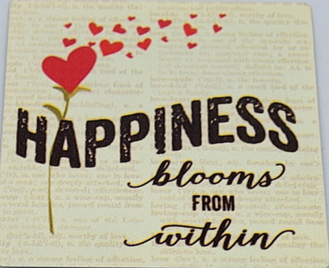Happines Blooms from Within Refrigerator Magnet