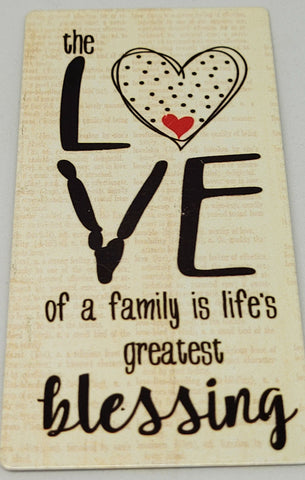 Love of a Family is Life's Greatest Blessing Refrigerator Magnet