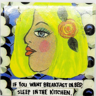 Breakfast In Bed Refigerator Magnet