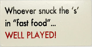 Fast Food Refrigerator Magnet