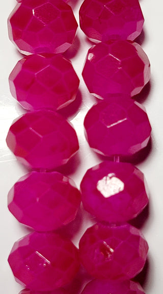 Small Fuchsia Beaded Stretch Bracelet
