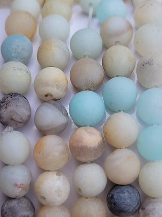 Beach Inspired Matte Amazonite 6mm Beaded Stretch Bracelet