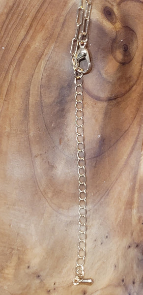 Khaki Clay Beaded Necklace Gold Ball Stud Earrings