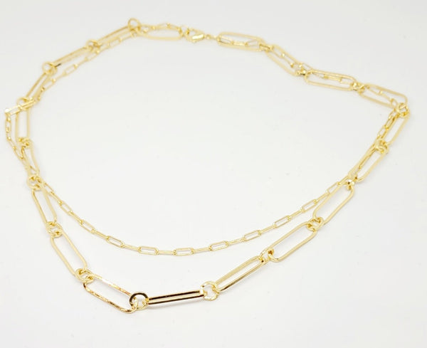 Double Gold Filled 18 inch Chain Link Necklace