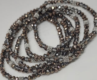 Stacking Stones Cocoa AB Crystal Bracelet