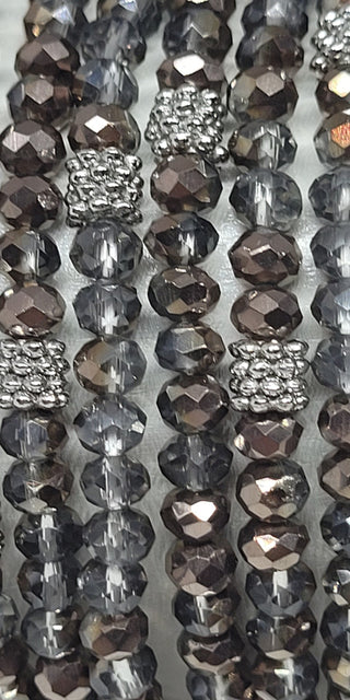 Stacking Stones Cocoa AB Crystal Bracelet