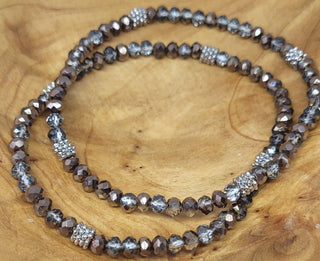 Stacking Stones Cocoa AB Crystal Bracelet