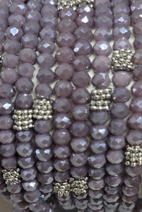 Stacking Stones  Crystal Bracelet Majestic Purple