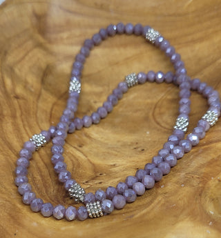 Stacking Stones  Crystal Bracelet Majestic Purple