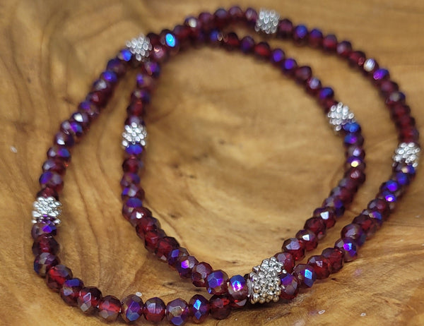 Stacking Stones Mixed Berries AB Crystal Bracelet