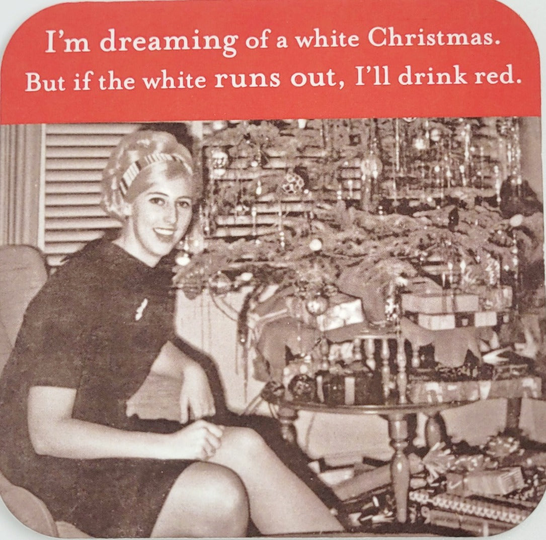 Dreaming Of A White Christmas Coaster
