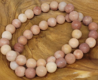 Coral Tone Medium Beaded Bracelet