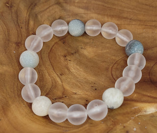 Beach Inspired Beaded Stretch Bracelet