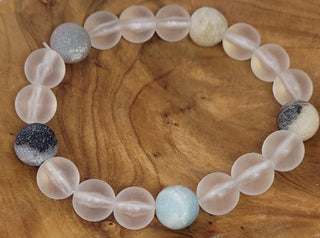 Beach Inspired Beaded Stretch Bracelet