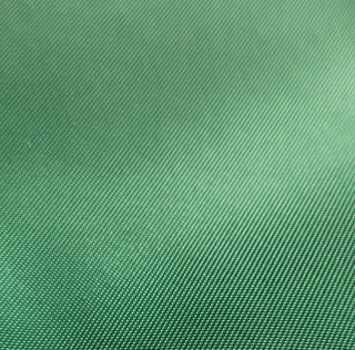 Nylon Green Cosmetic Zip Front Make up Bag