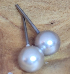 Small Silver Ball Earrings
