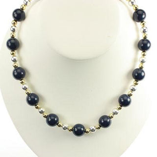 University of Michigan Stretch Beaded Necklace