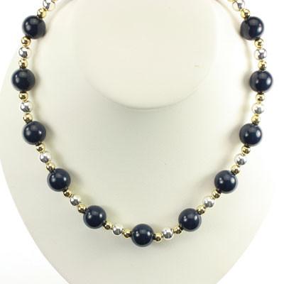 University of Michigan Stretch Beaded Necklace