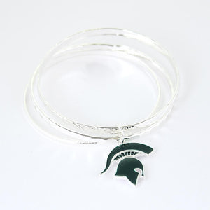 Michigan State University Logo Bangle Bracelelt